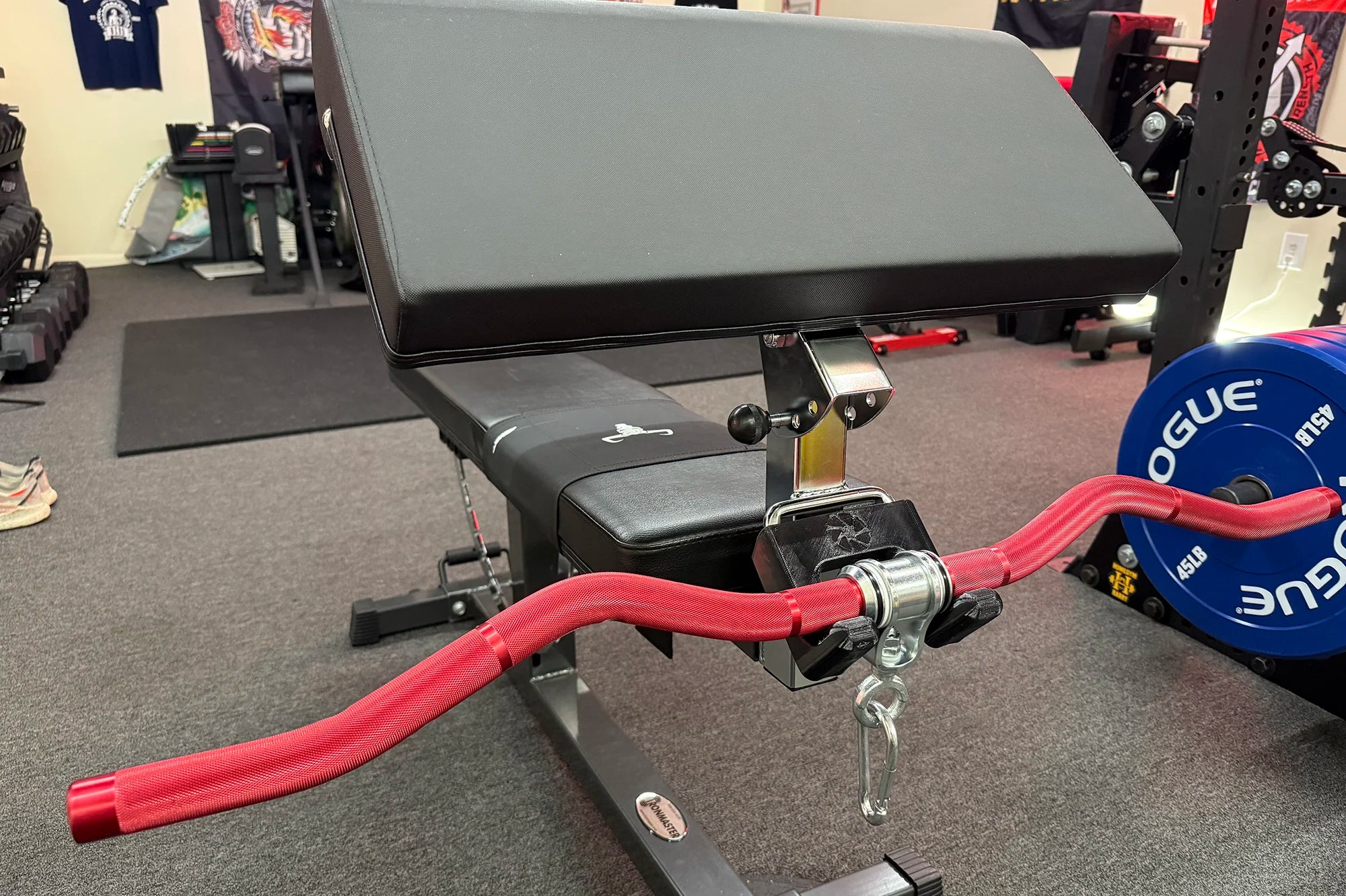 Barbell Cradle for Ironmaster Preacher Curl