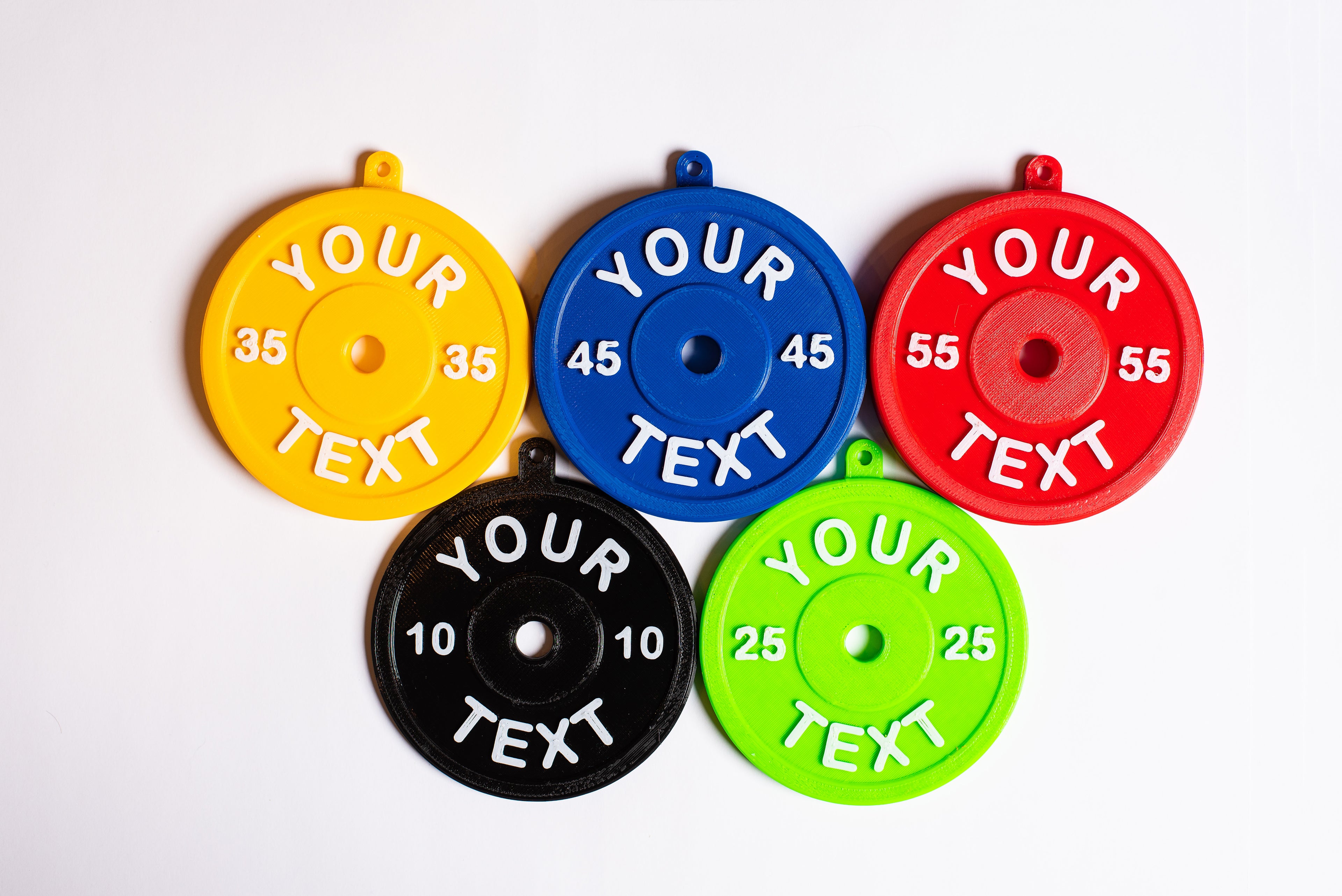 Weight Plate Ornament - Custom