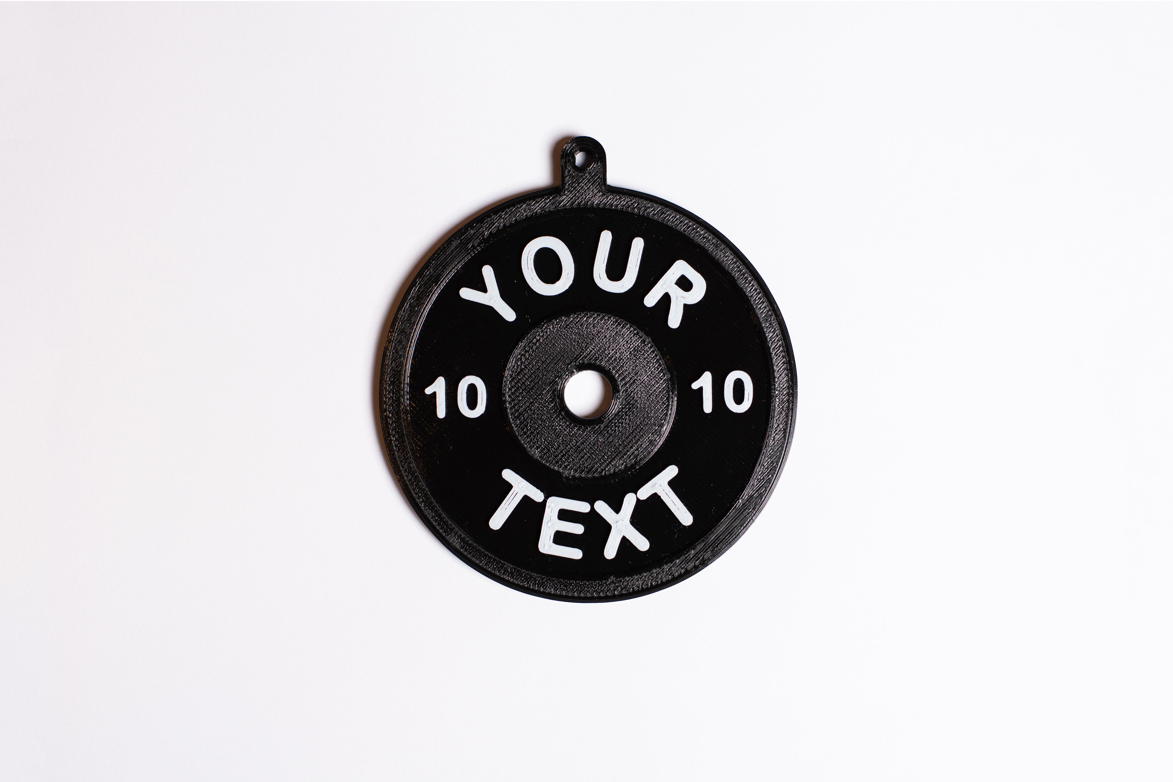 Weight Plate Ornament - Custom
