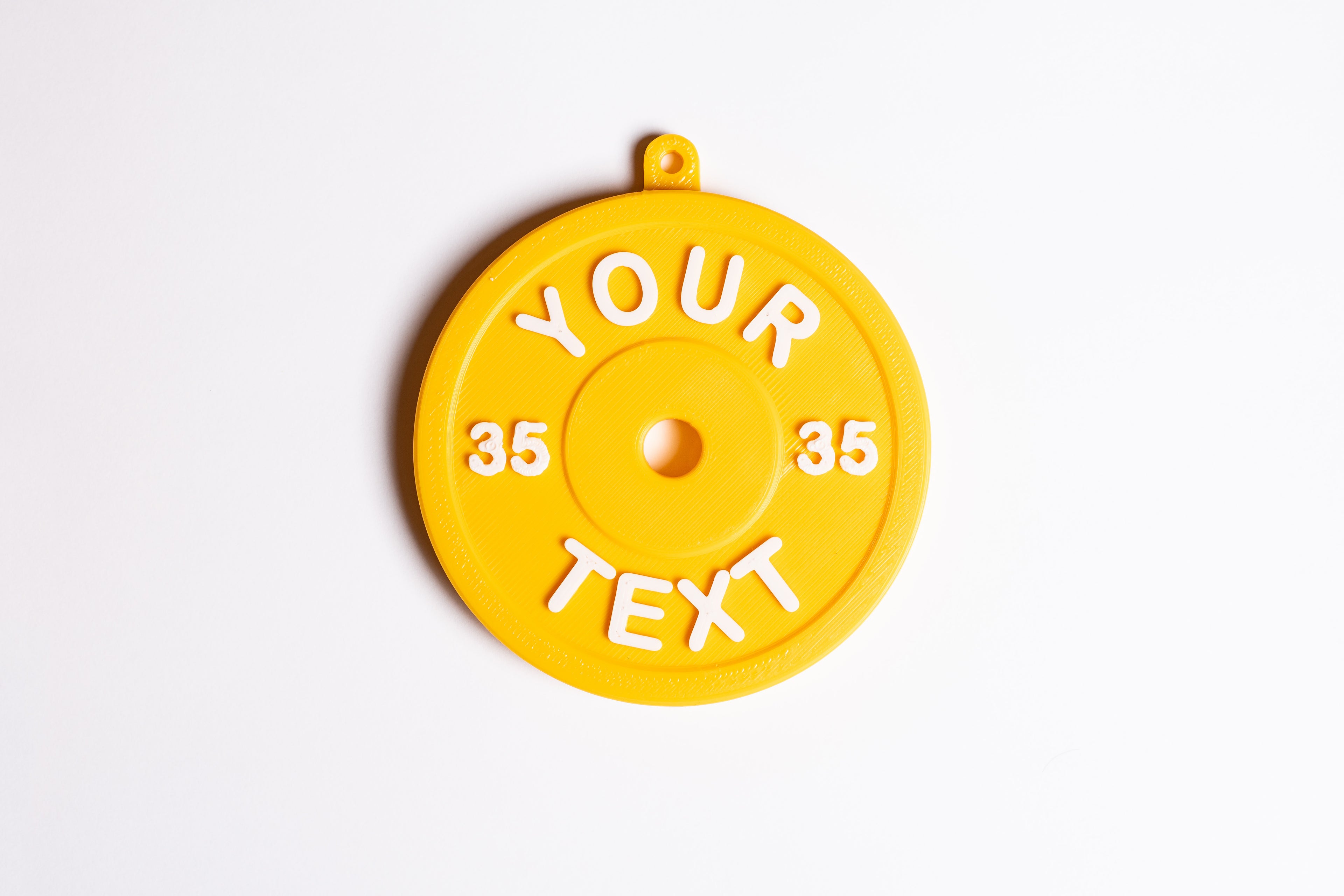 Weight Plate Ornament - Custom